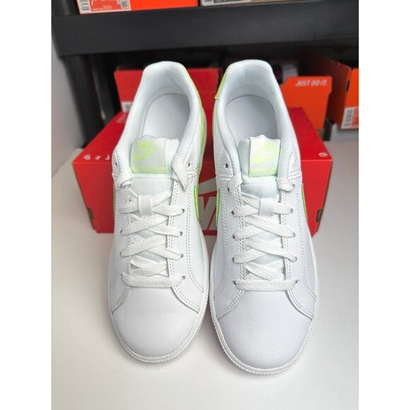 8 Nike Court Royale Women LifeStyle Casual Shoes White Barely Volt  749867 121 - Picture 3 of 6